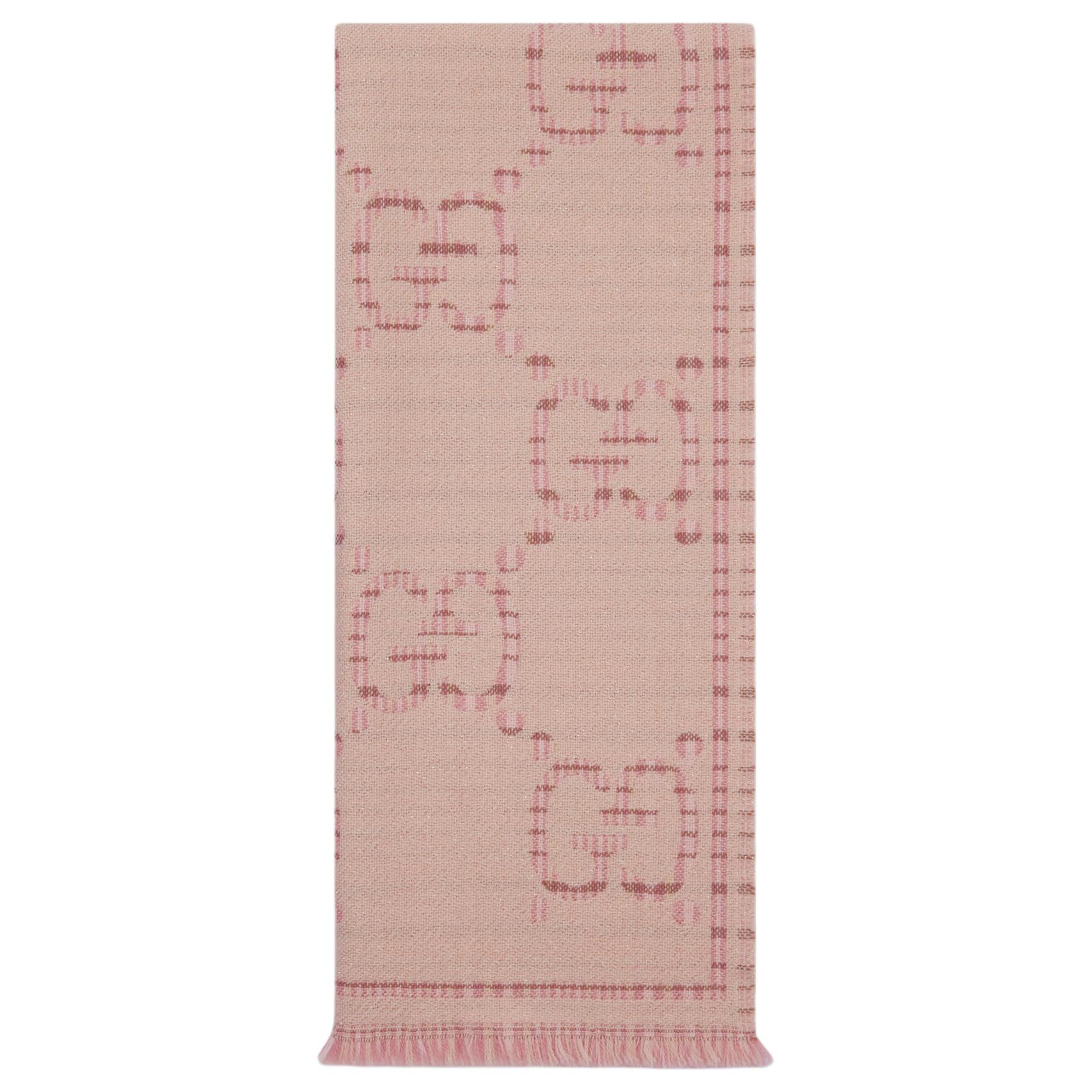 Женский шарф Gucci (розовый)