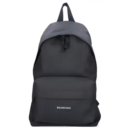 Balenciaga Logo Canvas Backpack Men's Black