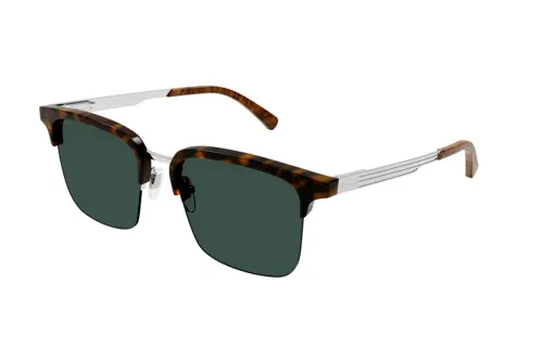 GUCCI Browline Sunglasses Unisex Tortoiseshell, Silver