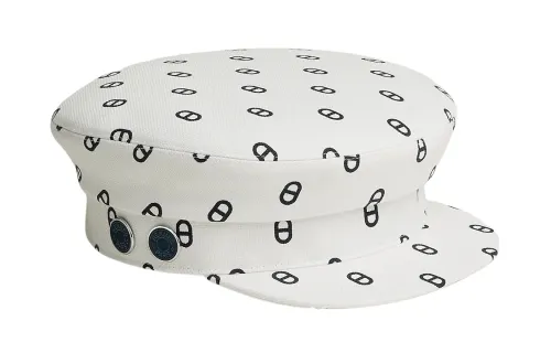 HERMES Cotton Berets Women's White
