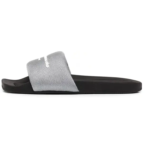 Alexander Wang Slide Slippers Women's Silver/Black