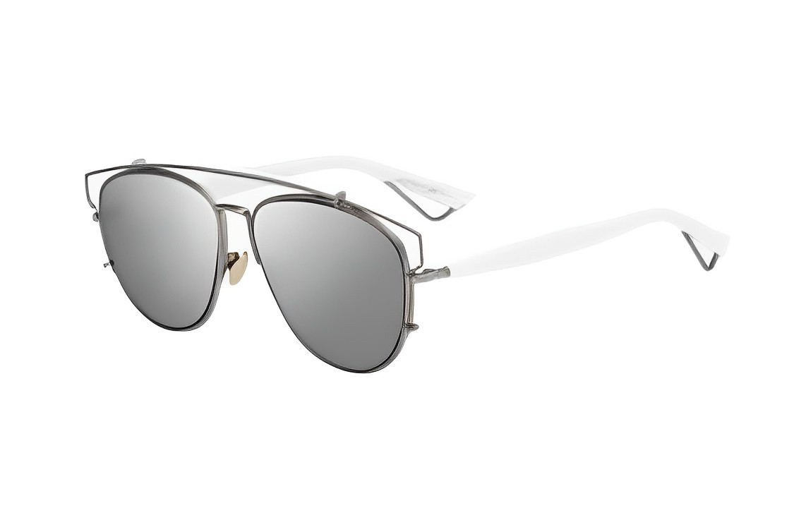DIOR Alloy Aviator Sunglasses Women's White
