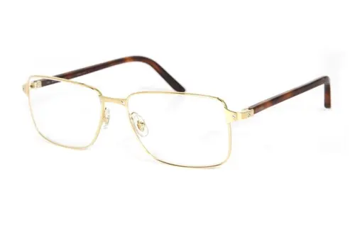 CARTIER Plate Frame Rectangular Eyeglass Frames Women's