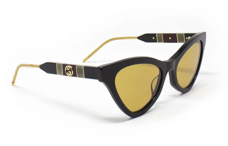 GUCCI Cat Eye Black Frame Butterfly Sunglasses Unisex