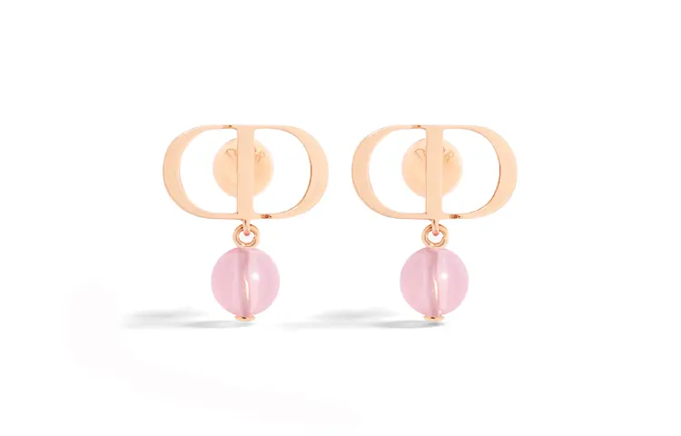 DIOR Metal Earrings Women's Pink