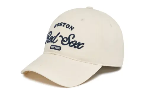 MLB Cotton Baseball Caps Unisex Beige