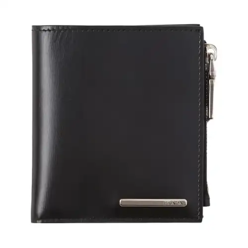 PRADA Leather Wallet Men's Black