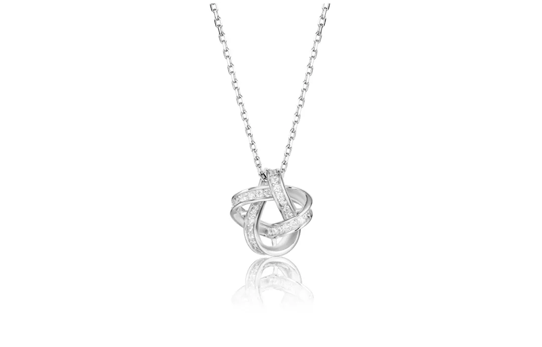 KADER 925 Sterling Silver 999 Fine Silver Necklaces Women's Silver White, Goddess Exclusive Box