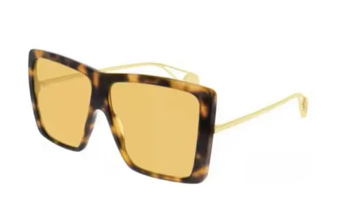 GUCCI Square Sunglasses Unisex Gold