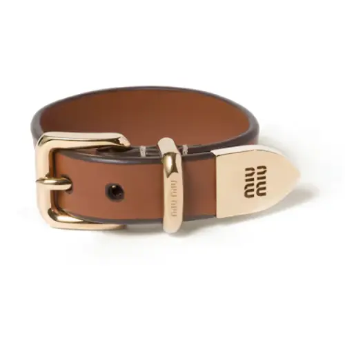 MIU MIU Logo Engraved Bracelet