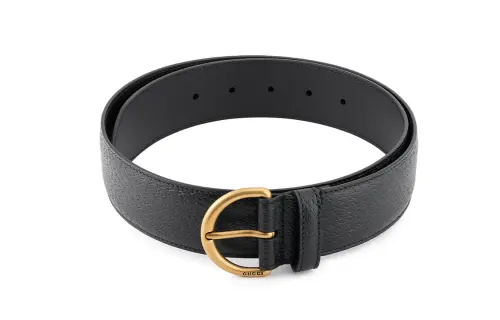 GUCCI Pre Owned Textured Leather Belt