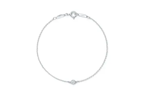 TIFFANY & CO. Round Diamond Bracelets Women's Silver