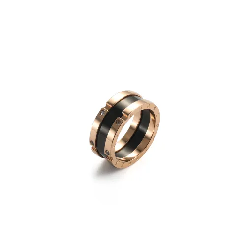 Zeroline Titanium Steel Rings Unisex