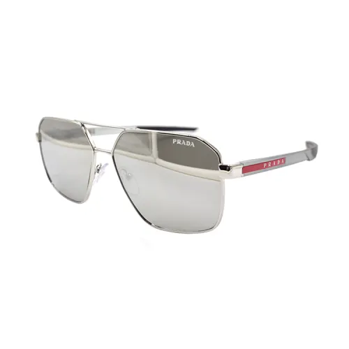 PRADA Linea Rossa Logo print Geometric Sunglasses