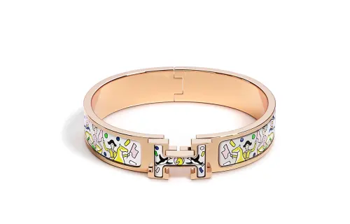 HERMES Clic H Bracelets Women's Gold