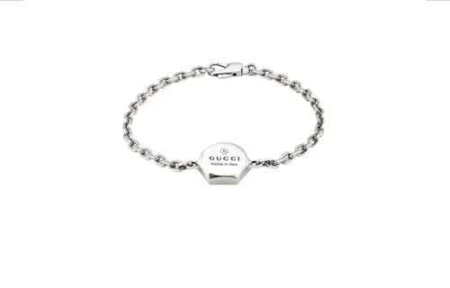 GUCCI 925 Sterling Silver Bracelets Unisex Silver