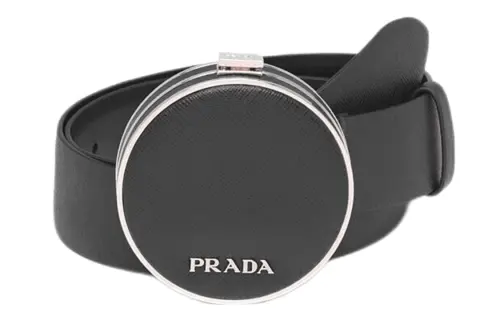 PRADA Leather Belts Women's 3.5cm