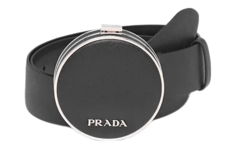 PRADA Leather Belts Women's 3.5cm
