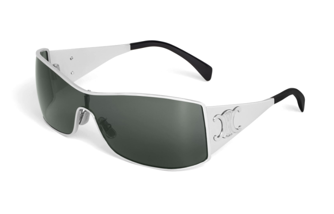 CELINE Triomphe Metal Racer Sunglasses In Metal