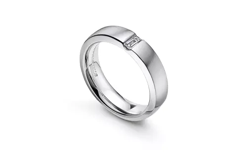 TIFFANY & CO. Platinum, Diamond Rings Women's Silver
