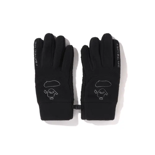 A BATHING APE Gloves Men's Black BKX