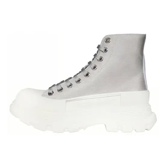 Alexander McQueen Tread Slick Boot Silver Women's