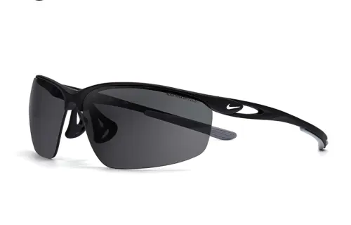 Nike Plate Frame Irregular Shape Sunglasses Unisex Black