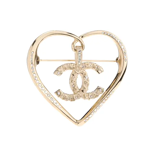CHANEL Chanel, design sophisticated elegant golden brooch for men and women, high-quality style, for beloved