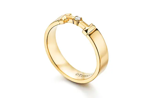 TIFFANY & CO. 18K Gold Rings Unisex Gold