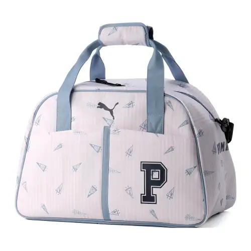 PUMA Polyester Boston Bag, Handbag, Shoulder Bag, Crossbody Bag, Travel Bag Regular Unisex Pink