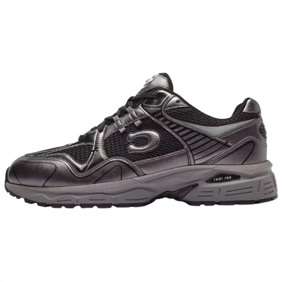 COACH C301 Low Top Casual Shoes Men's Silver Gray