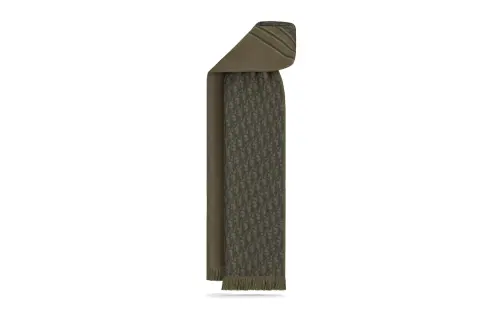 DIOR Knit Scarves Men's Dark Green