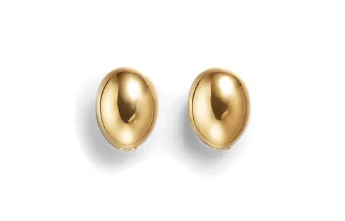 Bottega Veneta 925 Sterling Silver Earrings Women's Gold