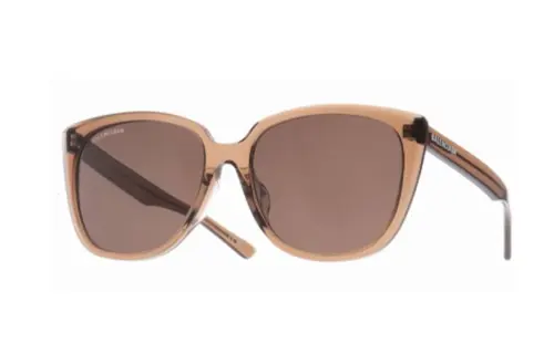 Balenciaga Irregular Shape Sunglasses Men's Brown