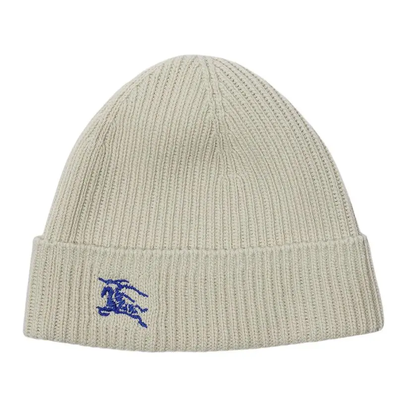 Burberry Logo Embroidered Ribbed-Knit Beanie