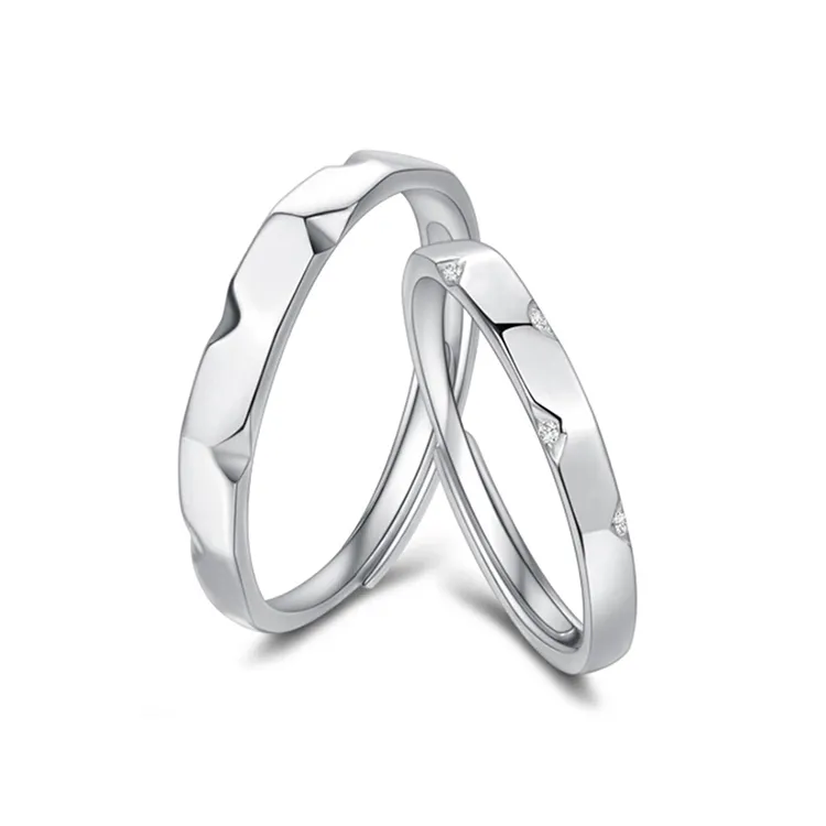 FANCI 925 Sterling Silver Ring Pair Unisex