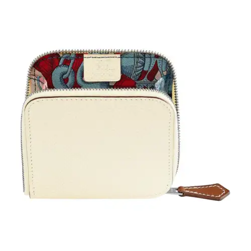 HERMES Silk'In Epsom Calfskin Coin Purse Women's