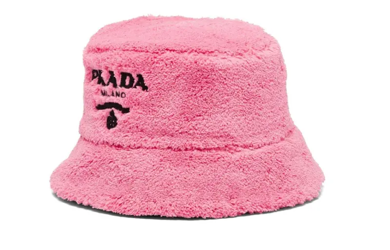PRADA Fabric Bucket Hats Women's Pink