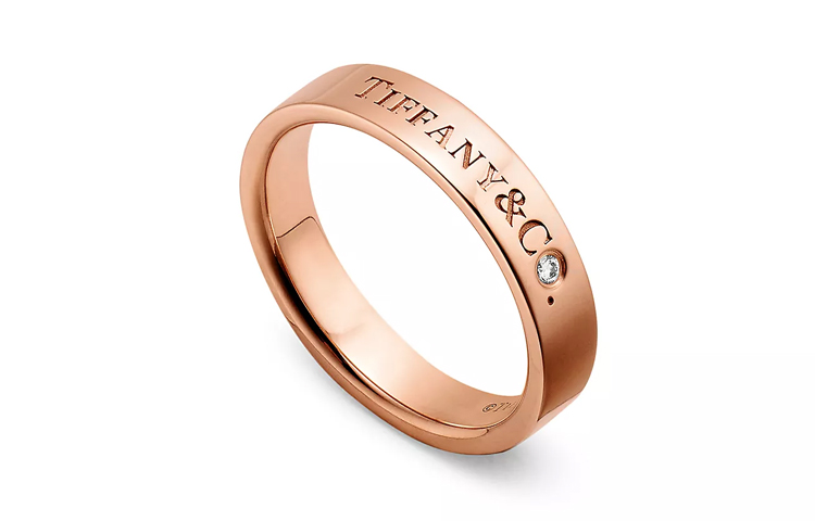 Женское кольцо TIFFANY 18K (розовое золото)