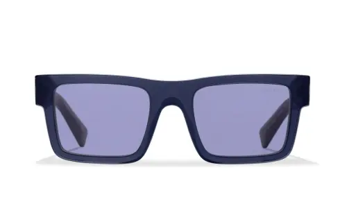 PRADA Rectangular Sunglasses Men's Crystal Blue