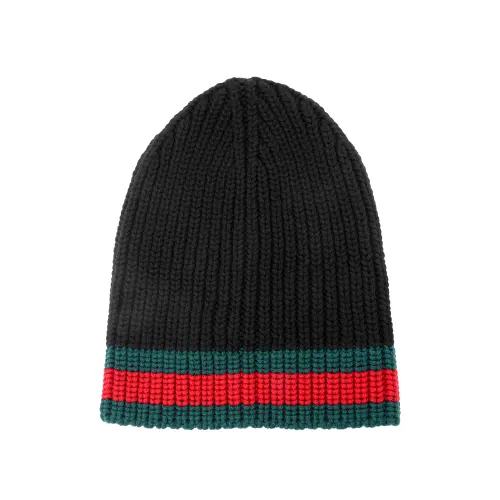 GUCCI Web stripe Wool Beanie
