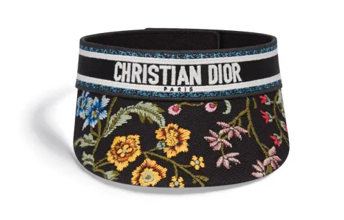 DIOR Cotton Sun Protection Hats Women's Black