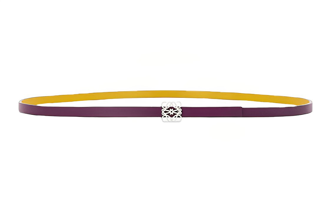 Женский ремень LOEWE LOEWE Anagram 0.8cm (пурпурный)