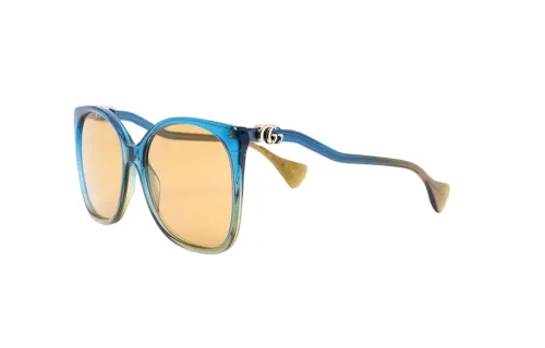 GUCCI Irregular Shape Sunglasses Women's