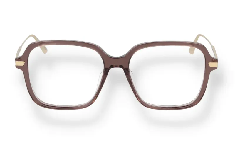DIOR Acetate Irregular Shape Eyeglass Frames Women's Brown