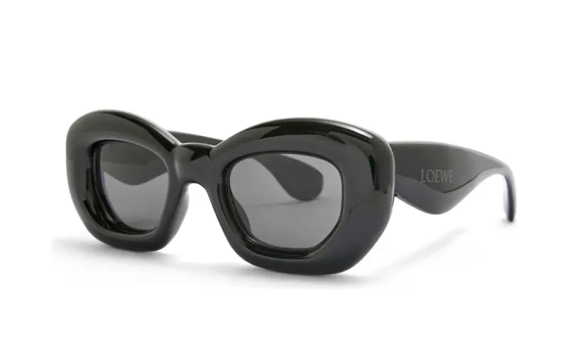 LOEWE Irregular Shape Sunglasses Women's Black