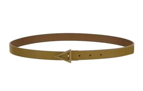Bottega Veneta Cow Leather Belts Women's Brown Width 2cm