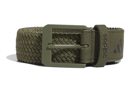Adidas Recycled Polyester Non Woven Fabric Rubber Belts Unisex Green Width 3.8CM