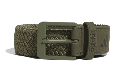 Adidas Recycled Polyester Non Woven Fabric Rubber Belts Unisex Green Width 3.8CM
