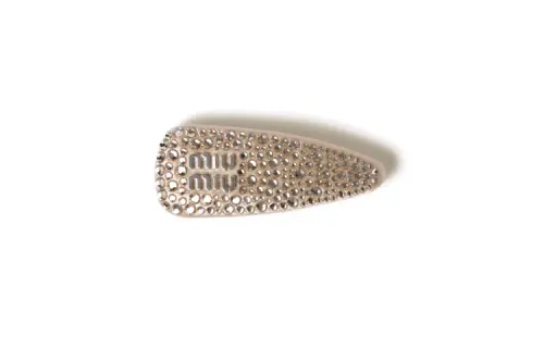 MIU MIU Hair Clips Women's Sand Yellow